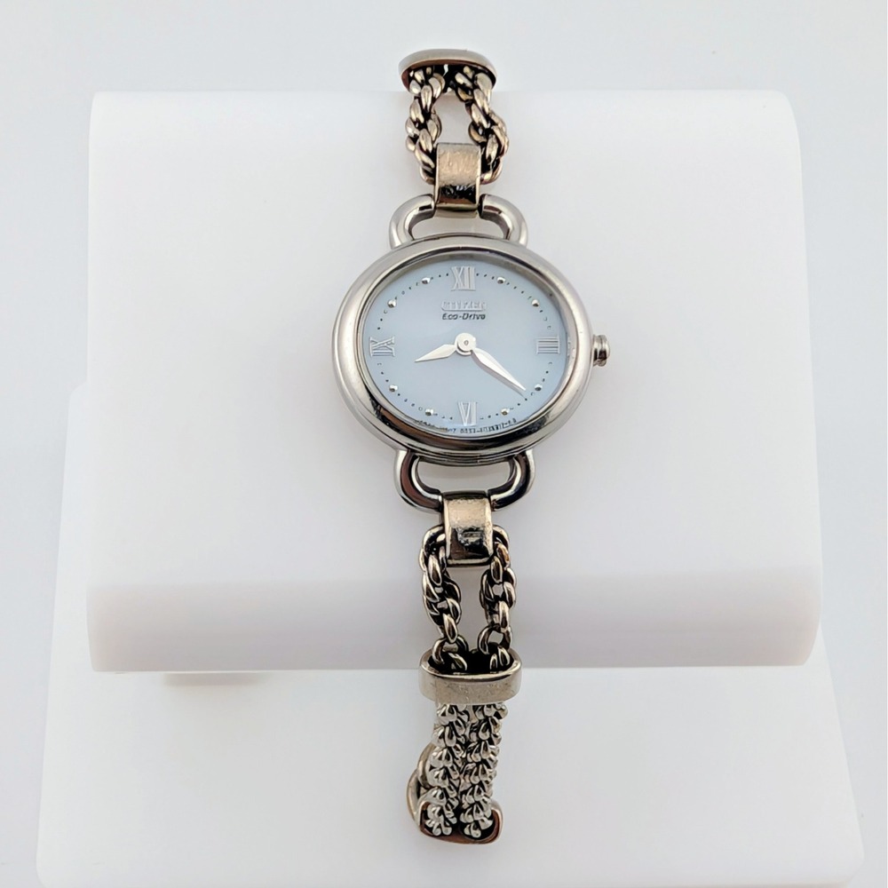 Citizen Eco-Drive B023-S021987 MOP Guilloche Dial Women's Watch New Capacitor